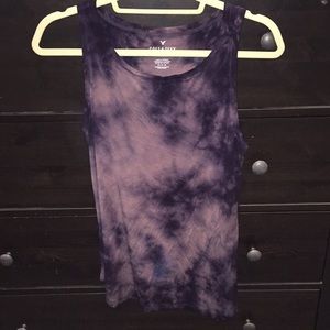 American Eagle Purple Tie Dye Tank